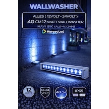 Alles 12v / 24v Wallwasher 40 Cm 12 Watt - Mavi Işık Mavi