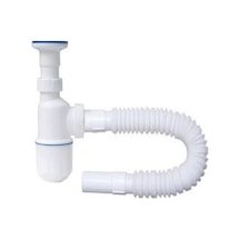 Özbest Taslı Körüklü Lavabo Sifonu Paslanmaz Vidalı Taslı Lavabo Gider Borusu Diğer