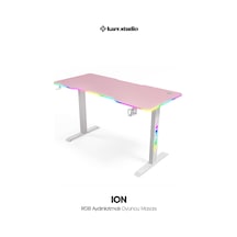 Ion Rgb Aydınlatmalı Oyuncu Masası Pembe