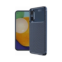 Mey İthalat Realme 12 Lite Kılıf Auto Focus Karbon Kapak - Lacivert
