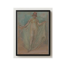 Klasik Sanat Whistler Yeşil Ve Mavi Dansçı Çerçevesiz Poster 21x30 Cm A4 Tablo Klasik Sanat