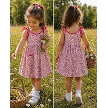 Cresh Creshkids Kız Çocuk Elbise Fuşya - Pembe