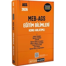 Pegem 2026 Meb-ags Eğitim Bilimleri Konu Anlatımlı Pegem Akademi Yayınları