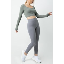 Doremi Seamless Straplez Uzun Kollu Fitilli Büstiyer 001