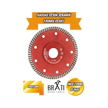 Hassas Kesim Ince Turbo Elmas Seramik - Fayans Kesici 115 1,2x22.23mm