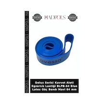 Delux Serisi Kuvvet Aleti Egzersiz Lastiği Blpb-64 Blue Latex Güç Bandı Mavi 64 Mm