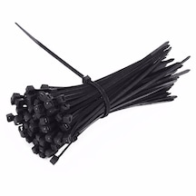 Kablo Bağı & Plastik Kelepçe & Cırt Kelepçe 4.8X300 Siyah 100 Ade