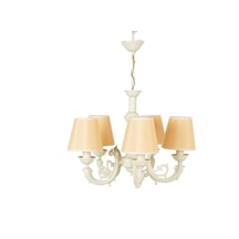 Massarelli Turia Avize Krem 5 Kollu Sarı Krem