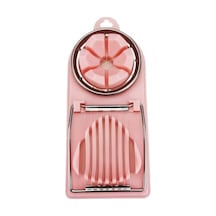 Novahub Pembe 3'ü 1 Arada Yumurta Dilimleme Kesici Asılı Delikli Gıda Sınıfı Bpa Ayrılabilir Kesme Tel Haşlanmış Yumurta Kıyıcı Dilimleme Mutfak Malzemeleri Pembe Pembe