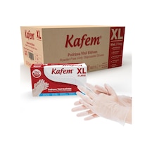Kafem Beyaz Vinil Eldiveni Pudrasız Xl 100 Adet X 20 Paket Koli