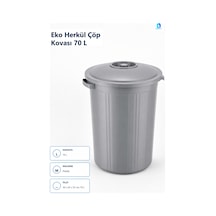 Eko Herkül Çöp Kovası 70 L Plastik Banyo Çöp Kovası Çok Renkli
