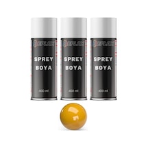 3 Adet Ral 1007 Koyu Nergiz Sarı Sprey Boya 400 Ml.