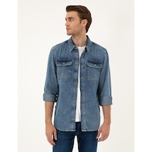 Pierre Cardin Erkek Koyu Mavi Ceket Denim 50288244-vr032 Koyu Mavi