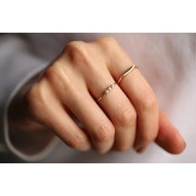 Reis T1719 Üç Sıra İnci Yüzük Altın