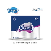 Clearly Çift Katlı Tuvalet Kağıdı 32 Rulo