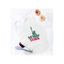 Bk Gift New York Tasarımlı Beyaz Mutfak Önlüğü - Model 1