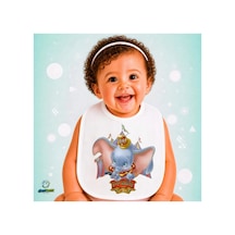 Dumbo Keten Bebek Mama Önlüğü Yumuşak - Emici - Yıkanabilir - Özel Tasarım P047 Çok Renkli
