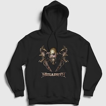 Presmono Unisex Iron Megadeth Kapüşonlu Sweatshirt Siyah