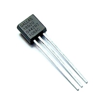 Ds18b20 Sıcaklık Isı Sensörü Dijital Termometre Ic -55c 125c To-92 -0.5c Hassasiyet 9/12 Bit Adc