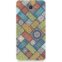 Samsung Galaxy J7 Prime Uyumlu Renkli Desen Desenli Silikon Kılıf
