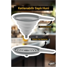 Katlanabilir Saplı Huni Akordion Saplı Huni Yer Kaplamaz Huni Şişe Doldurma Hunisi Geniş Ağızlı Huni Diğer