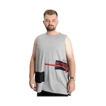 Mode Xl Büyük Beden Erkek Tshirt Kolsuz Active 22131 Grimelanj 001