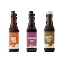 Muros Kokteyl 3'lü Püre Frambuaz + Kırmızı Orman Meyveli + Kavun Meyve Püresi 1000 Ml