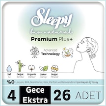 Mey İthalat Bio Natural Premium Plus Mega Ekstra Gece Ped 26 Adet