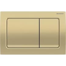 Geberit Alpha30 115.055.qe.1 Kumanda Paneli, Çift Basmalı, Pirinç Renkli