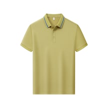 New Performance.arw98366.serintutan-antibakteriyel-yüksek Kalite.düğmeli Polo T.shirt Sarı