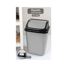 Plastik Kapakli 30 Litre Cop Kovasi, Brc185516072025 Genel