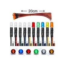 5 Adet 12 V Mavi Diffüz Led 20 Cm Kablolu Mavi