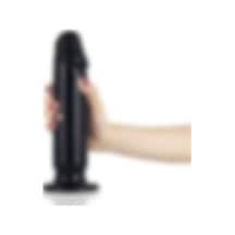 Odins Shop 22.5 CM Siyah Yumuşak Kalın Anal Dildo