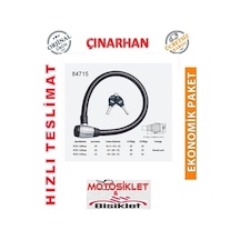 Motosiklet Halat Kilit 25 Mm Kalınlık 1.5 Mt Uzunluk Gece Işıklı N11.1681