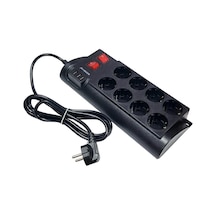 Wınnboss 2mt 8li 3xusb Termal Akım Korumalı Priz 16a 4000w