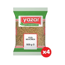 Yazar Yeşil Mercimek 4 x 900 G