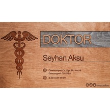 Bk Gift Kişiye Özel Doktor Tasarımlı Bitmeyen Kartvizit - Model 2