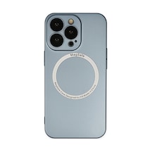 Apple Uyumlu - iPhone 13 Pro Kılıf Jack Magneticsafe Lens Silikon - Sierra Blue