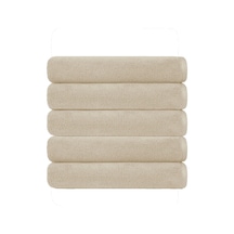 5 Li Otel Banyo Havlusu Pamuklu 90x150 Cm Renkli 16/1 Avs 580 Gr Kahverengi