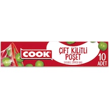 3 Adet Cook Kilitli Buzdolabı Poşeti 19x25 Cm 10 Adet