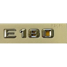 Mercedes Uyumlu Yazı E 180 Krom