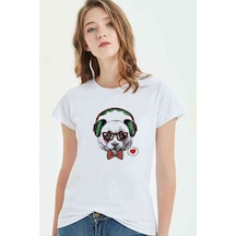 Panda Baskılı Beyaz Kadın Tshirt (534305542)