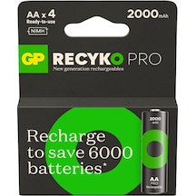 GP ReCyko Pro GP210AAHCBEM-2G 2000 mAh AA Ni-MH Şarj Edilebilir Kalem Pil 4'lü