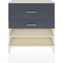Arges Şifonyer Tek Raflı 2 Çekmeceli 88x30x96 Aytaşı-antrasit Aytaşı