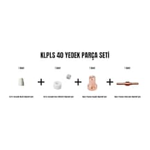 Klpro Set-24 Klpls40 Yedek Parça Seti Nozül+hava Difüzörü+plasma Başlığı+plasma Elektrodu