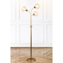 Zambak 3 Lü Eskitme Lambader 2044b Modern Oturma Odası, Yatak Odası, Salon Lambader Çok Renkli