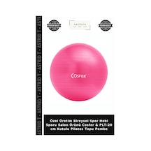 Özel Üretim Bireysel Spor Hobi Sporu Salon Ürünü Cosfer & Plt-20 Cm Kutulu Pilates Topu Pembe