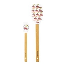 Tantitoni Vişne Desenli 2'li Silikon Spatula Seti