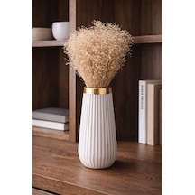Kuru Çiçek Doğal Broom Bloom Beyaz Cipso 50gram 1. Kalite Şoklanmış Bozulmaz Uzun Ömürlü Gelin Eli Nikah Dekor Çiçeği Beyaz-krem