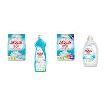 Aquabor Doğal Mineralli 4 Kg Beyaz + Elde Bulaşık + 4 Kg Renkliler + Sıvı Beyaz 4 Lü Set 0.75 LT - 2.5 LT - 12 KG 09455839